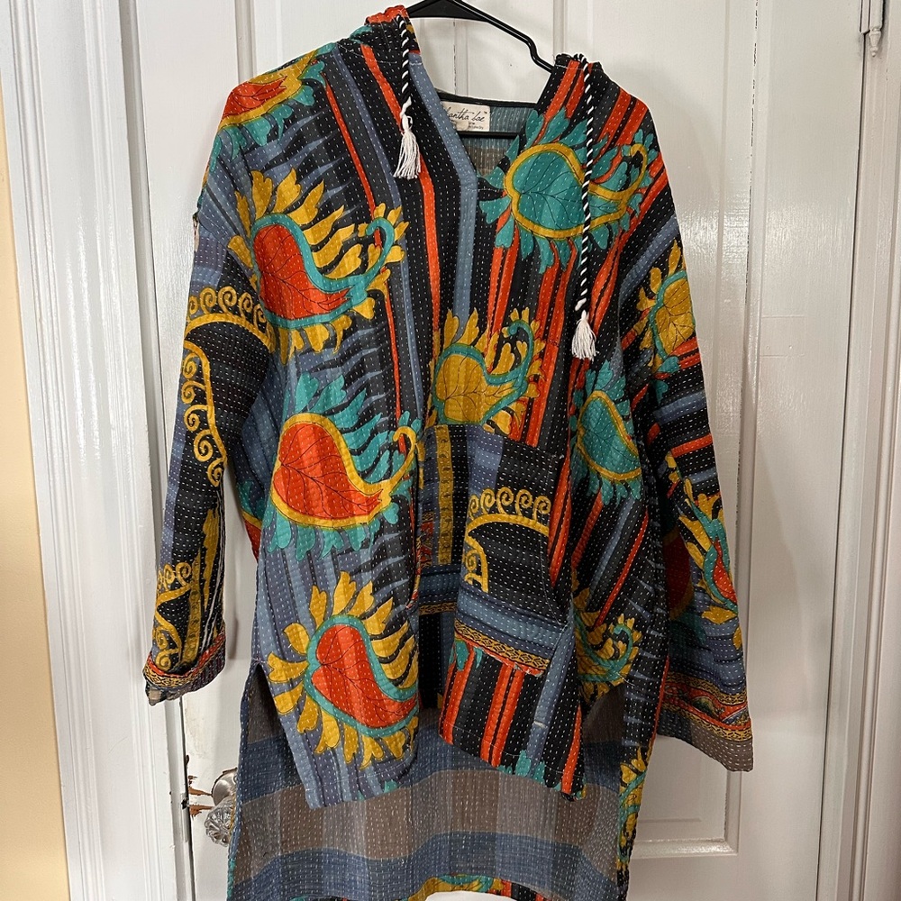 Colorful Kantha Bae Medium Women's Hoodie